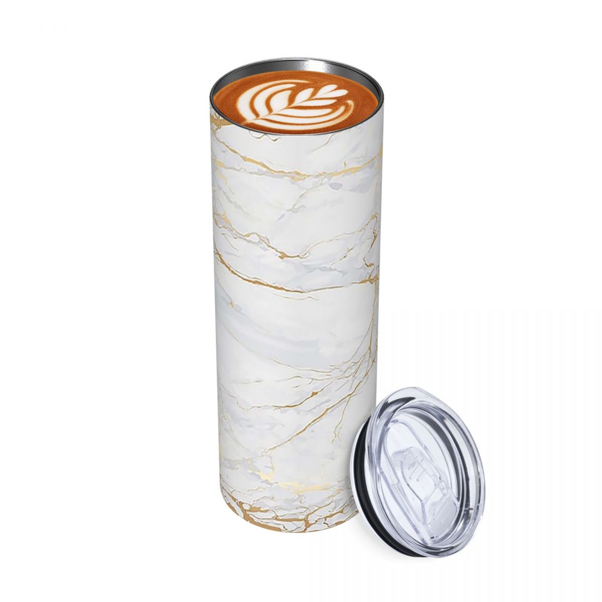 White And Gold Marbl Stainless - Tumbler 20Oz White recension och pris