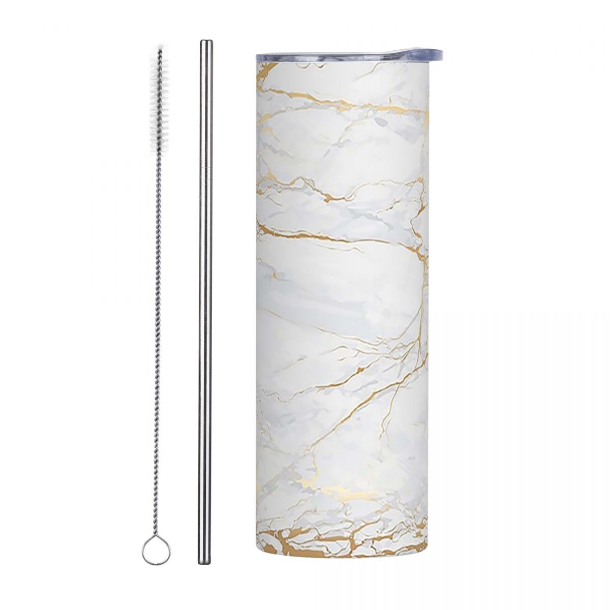 White And Gold Marbl Stainless - Tumbler 20Oz White recension och pris