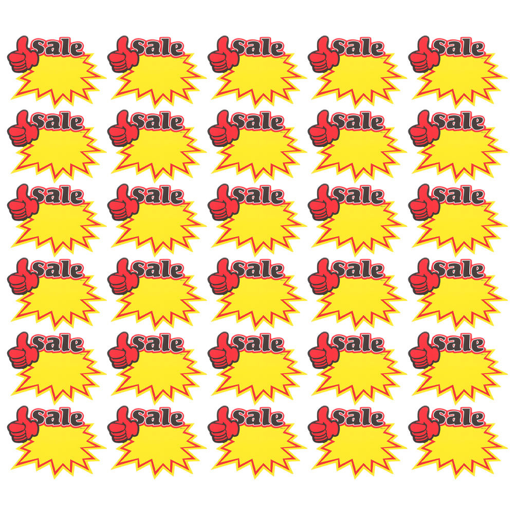 200Pcs Price Labels Bright Yel - Yard Sign Blank recension och pris