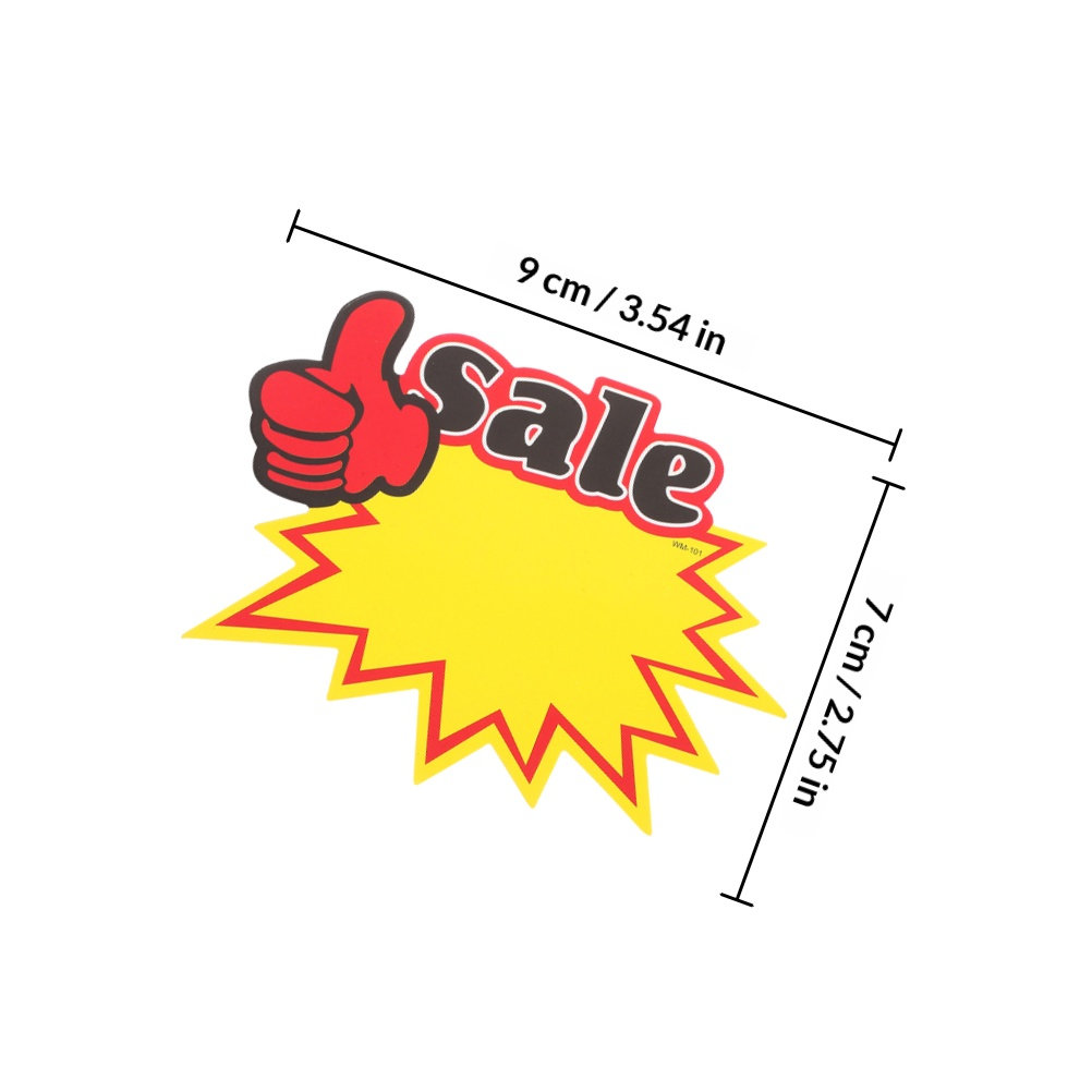 200Pcs Price Labels Bright Yel - Yard Sign Blank recension och pris