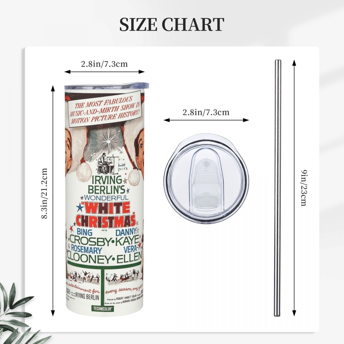 White Christmas - Bing Crosby, - Tumbler 20Oz White recension och pris