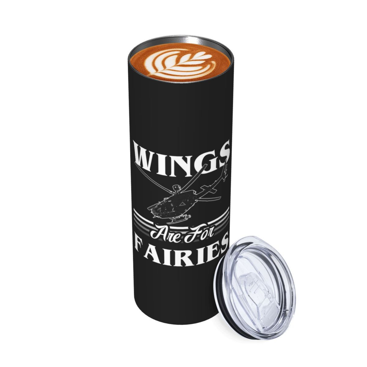 Wings Are For Fairies Helicopt - Tumbler 20Oz White recension och pris