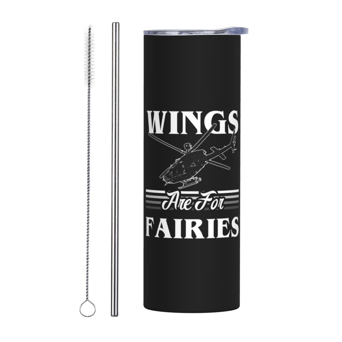 Wings Are For Fairies Helicopt - Tumbler 20Oz White recension och pris