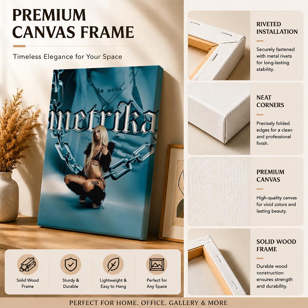 Rapper Singer M-Metrika Painti - Canvas Wrap Ready recension och pris