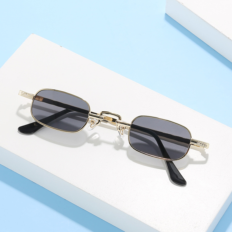 New Small Frame Square Sunglas - Metal Photo Panel recension och pris