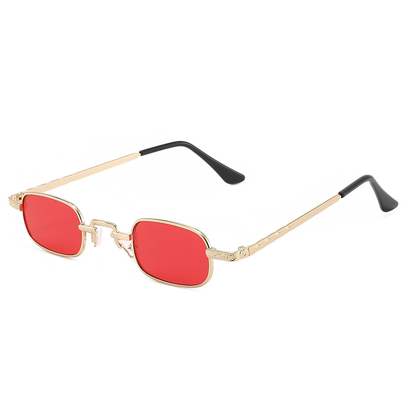New Small Frame Square Sunglas - Metal Photo Panel recension och pris
