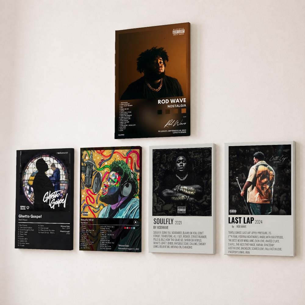 Rapper Singer R-Rod Wave Paint - Canvas Wrap Ready recension och pris
