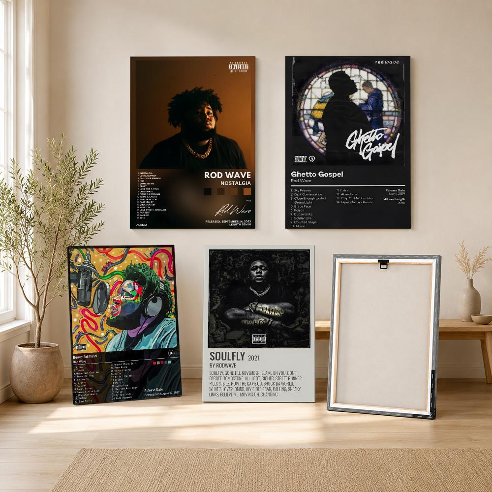 Rapper Singer R-Rod Wave Paint - Canvas Wrap Ready recension och pris
