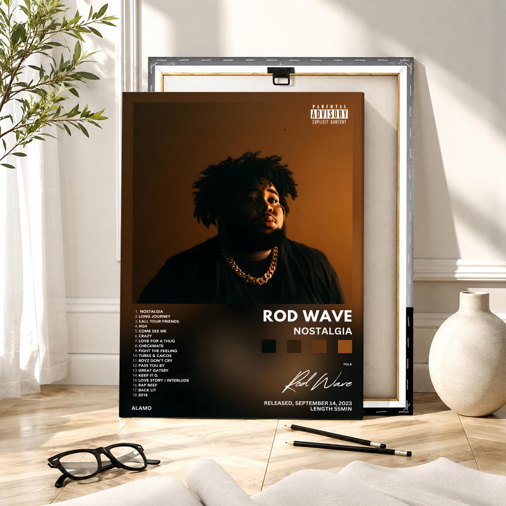 Rapper Singer R-Rod Wave Paint - Canvas Wrap Ready recension och pris