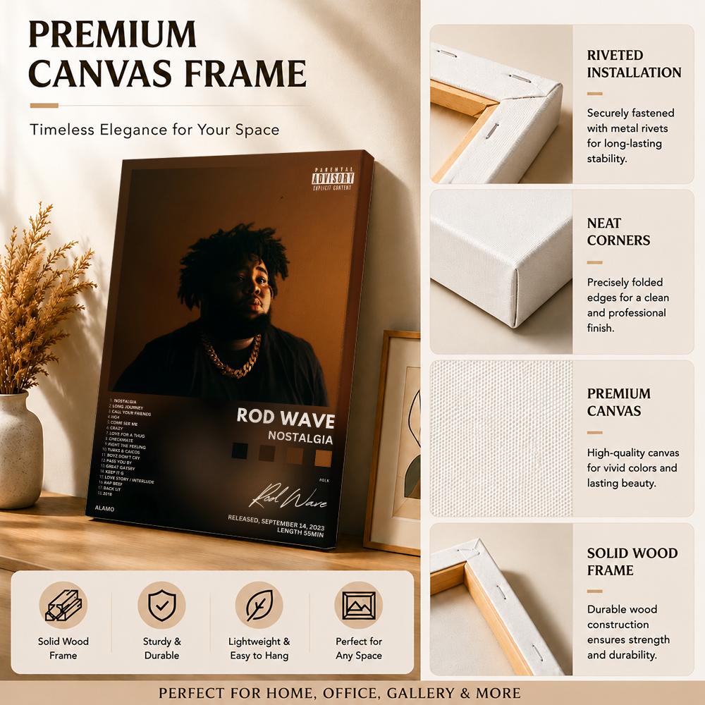 Rapper Singer R-Rod Wave Paint - Canvas Wrap Ready recension och pris