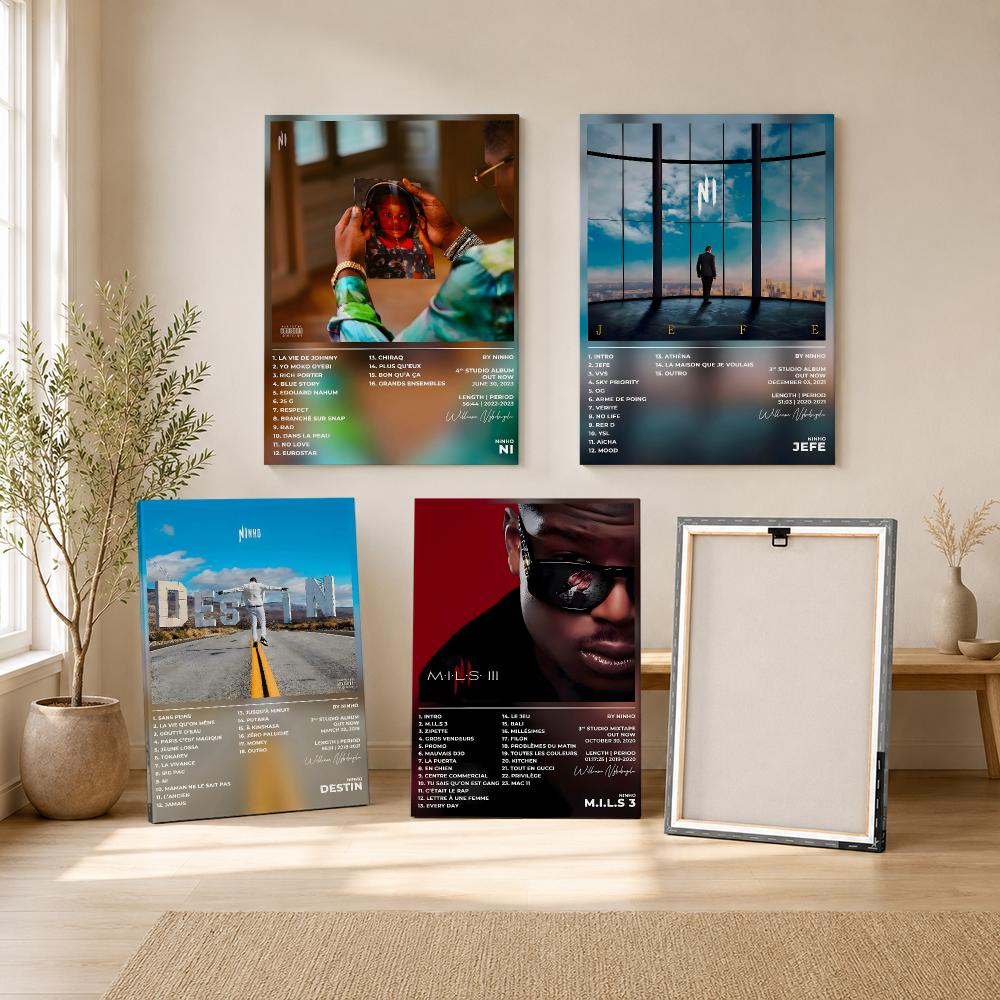 Singer Rapper N-ninho Painting - Canvas Wrap Ready recension och pris
