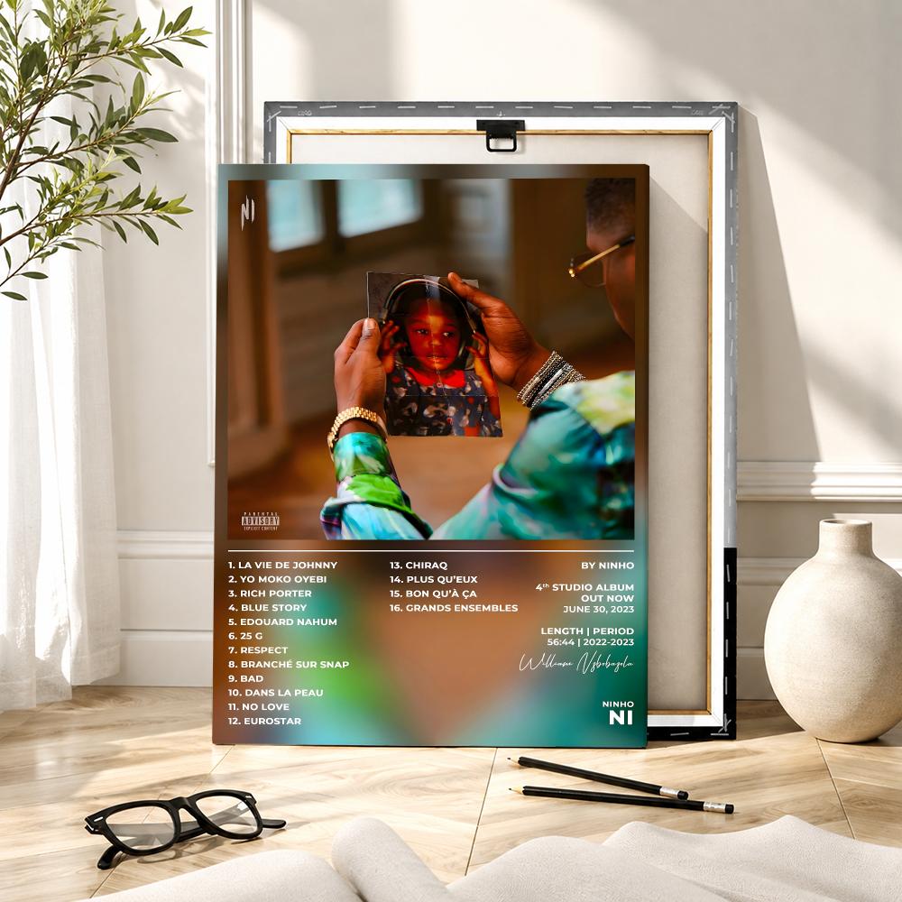 Singer Rapper N-ninho Painting - Canvas Wrap Ready recension och pris