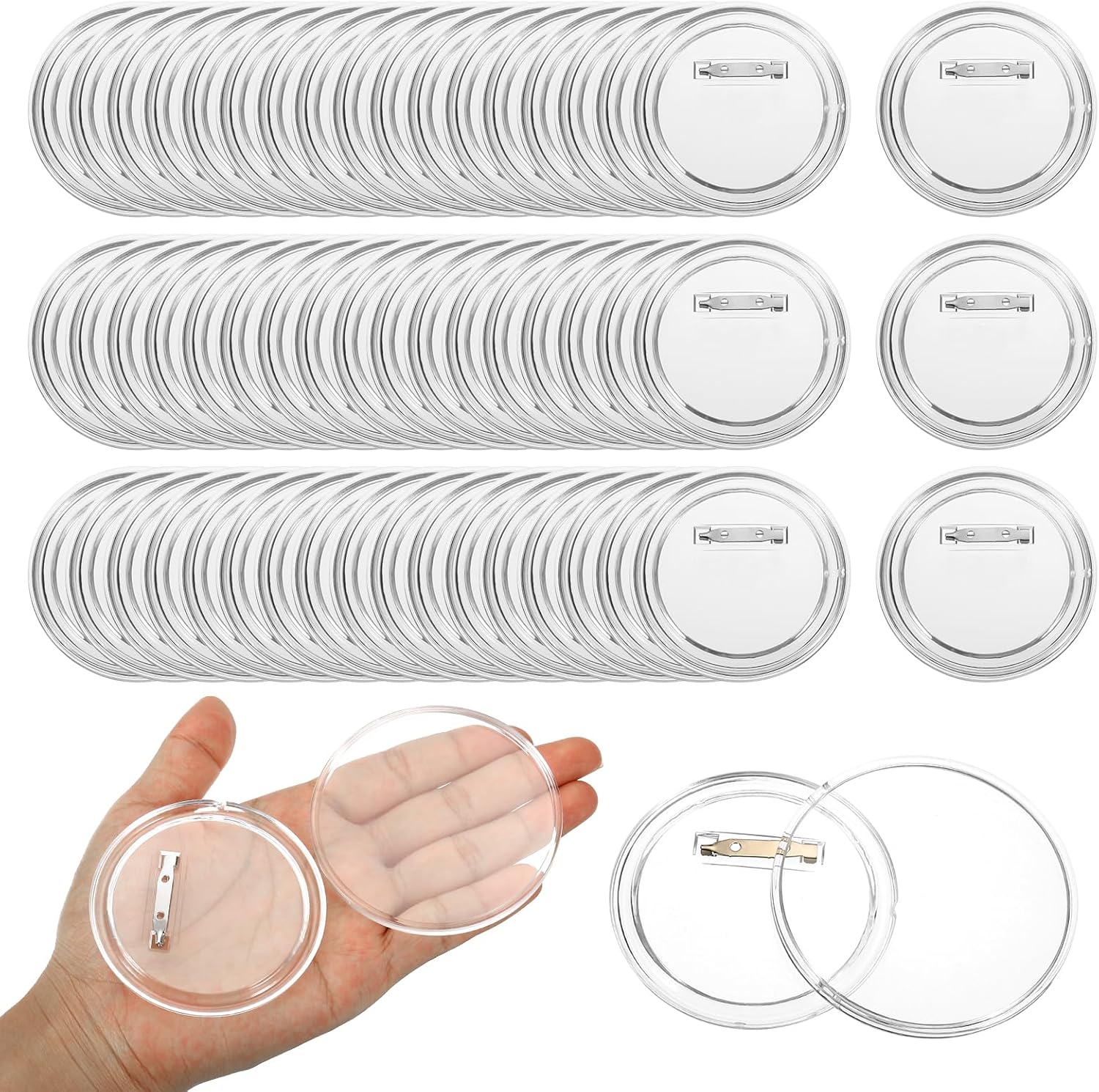 Acrylic Circle Badge Making Ki - Button Badge Blank recension och pris