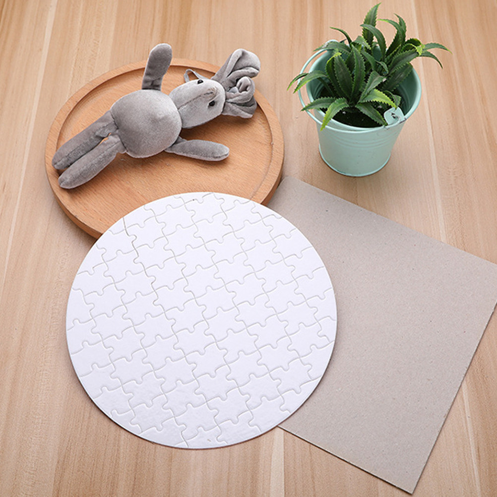4Pcs Heat Transfer Sublimation - Puzzle Blank White recension och pris
