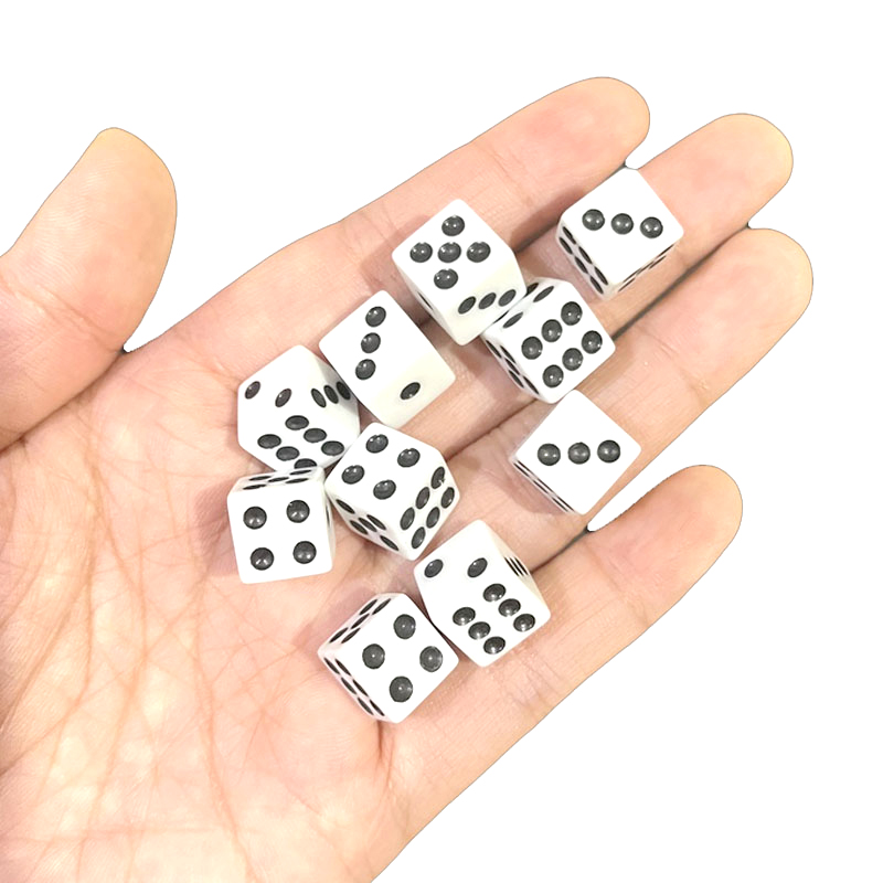 Wholesale 1000pcs Dots Dice 10 - Puzzle Blank White recension och pris