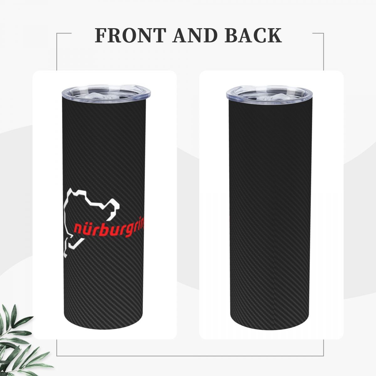 Nurburgring Carbon Fiber White - Tumbler 20Oz White recension och pris