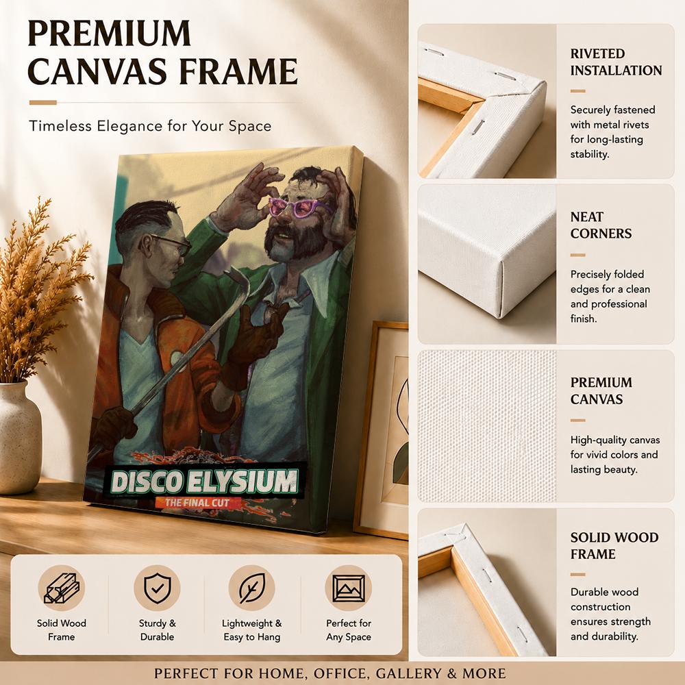 D-Disco Elysium Hot Video Game - Canvas Wrap Ready recension och pris