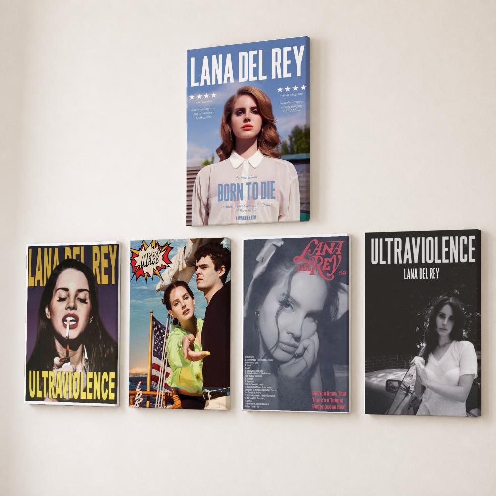 Famous Singer L-Lana Del Rey P - Canvas Wrap Ready recension och pris