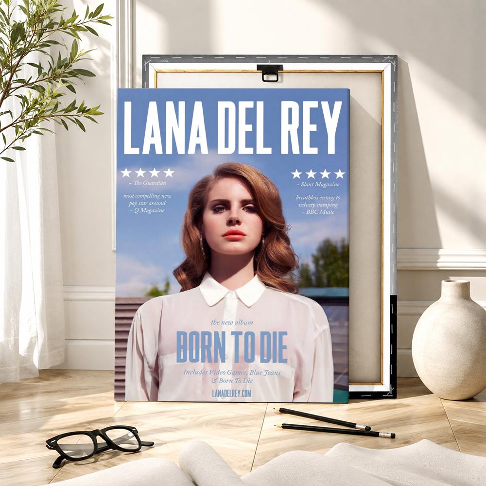 Famous Singer L-Lana Del Rey P - Canvas Wrap Ready recension och pris